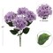 Lavender Hydrangea Bush: 21-Inch, 5 Silk Flowers & Leaves by Floral Home®